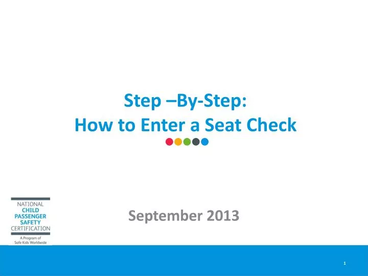 step by step how to enter a seat check