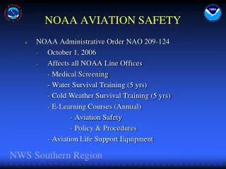 NOAA AVIATION SAFETY