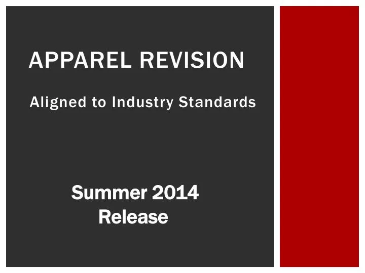 apparel revision