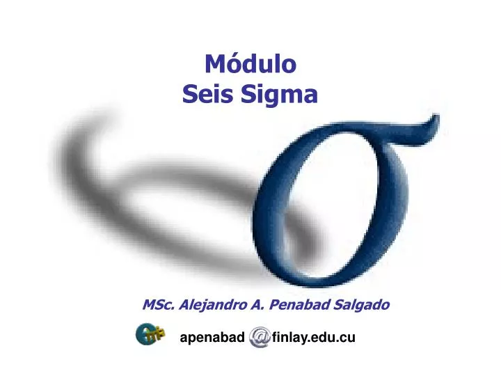 m dulo seis sigma