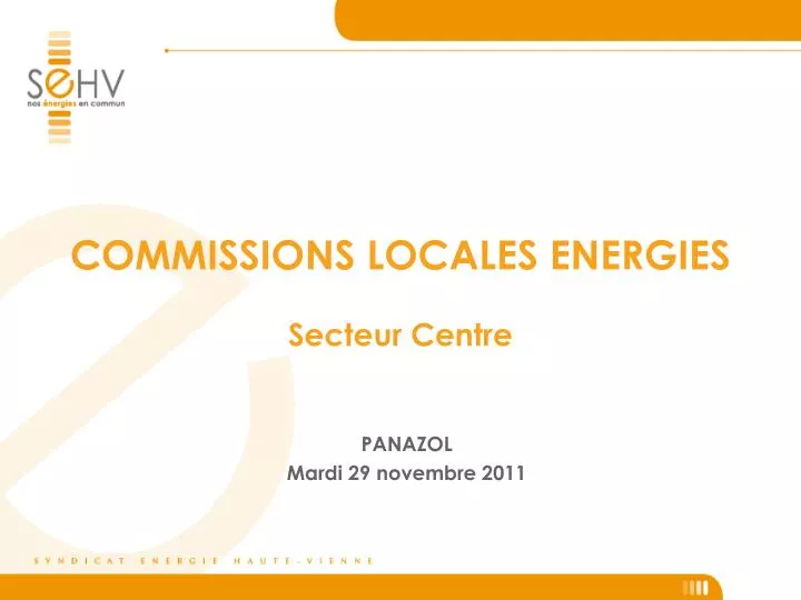 commissions locales energies secteur centre