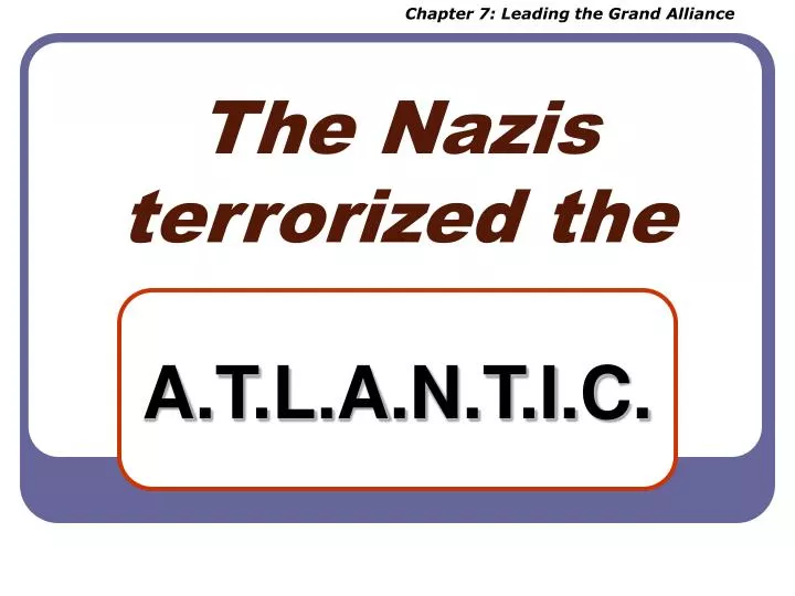 the nazis terrorized the
