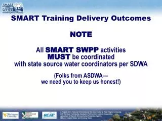 SMART Training Delivery Outcomes