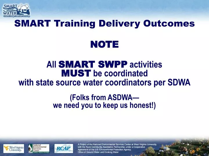 smart training delivery outcomes