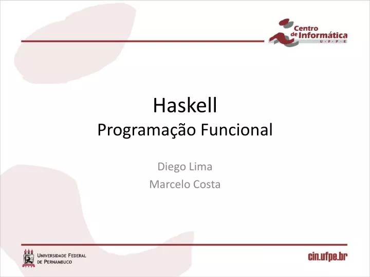 haskell programa o funcional