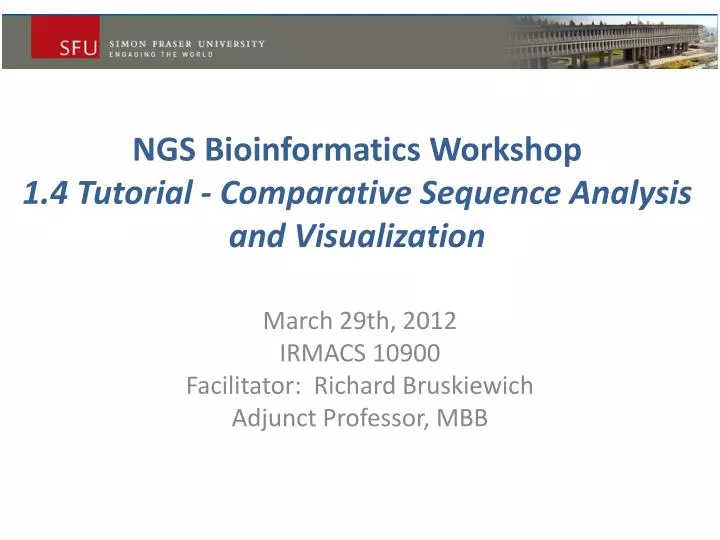 ngs bioinformatics workshop 1 4 tutorial comparative sequence analysis and visualization