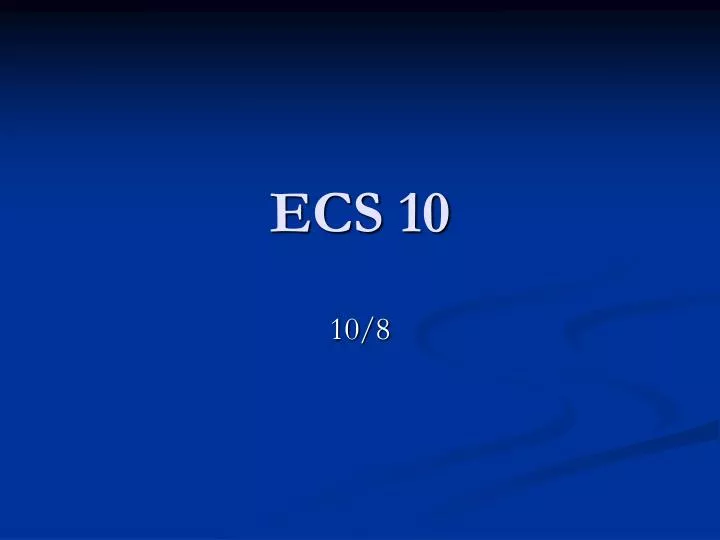 ecs 10