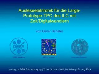 ausleseelektronik f r die large prototype tpc des ilc mit zeit digitalwandlern