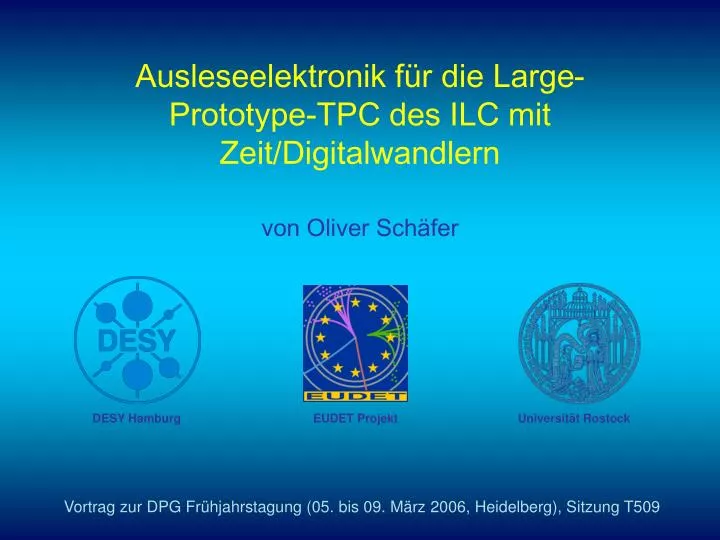 ausleseelektronik f r die large prototype tpc des ilc mit zeit digitalwandlern