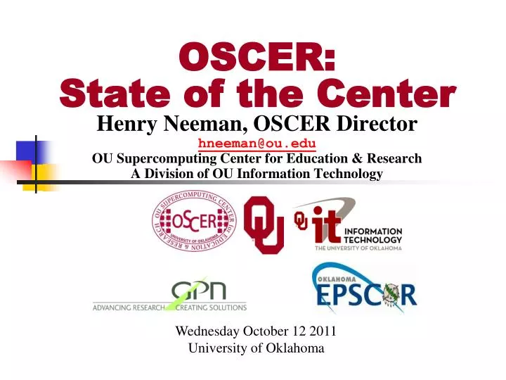 oscer state of the center