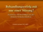 Behandlungserfolg mit nur einer Sitzung? - slide 1