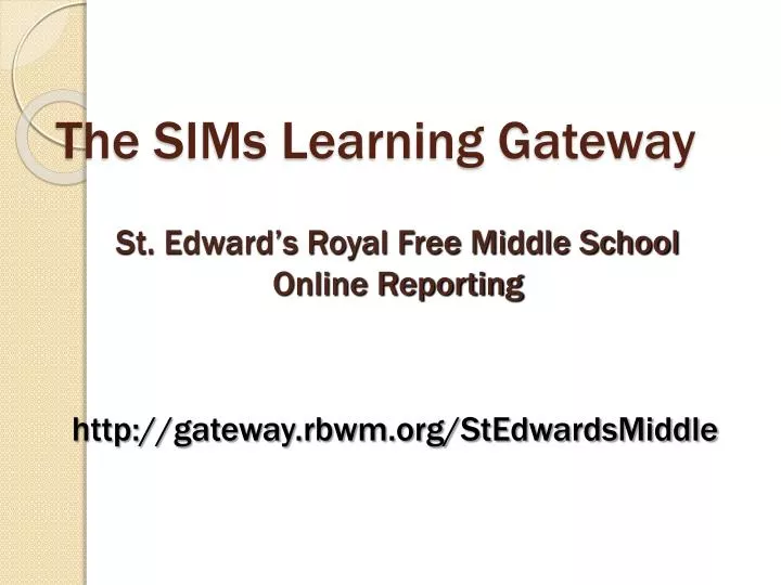 the sims learning gateway
