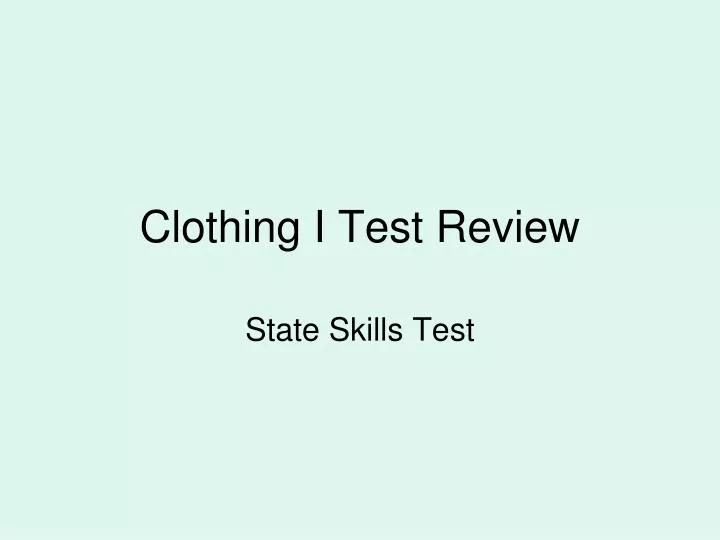 clothing i test review