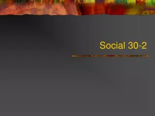 Social 30-2