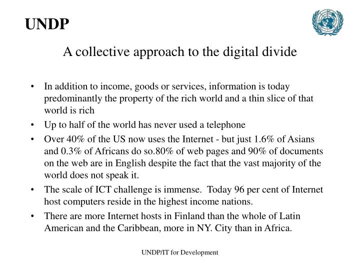 a collective approach to the digital divide