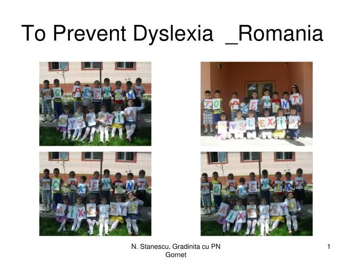 to prevent dyslexia romania