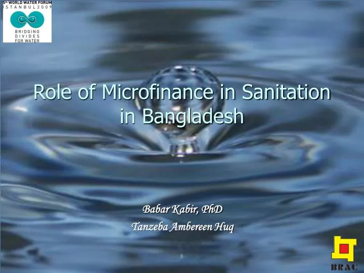 role of microfinance in sanitation in bangladesh