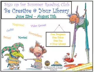 Sign up for Summer Reading Club
