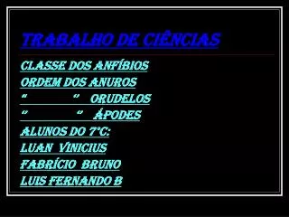 trabalho de ci ncias