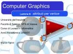 Computer Graphics - slide 1