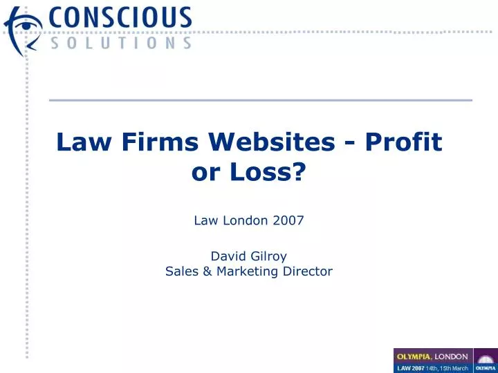 law firms websites profit or loss