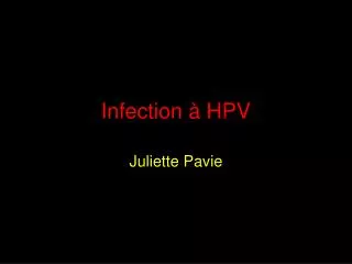 infection hpv