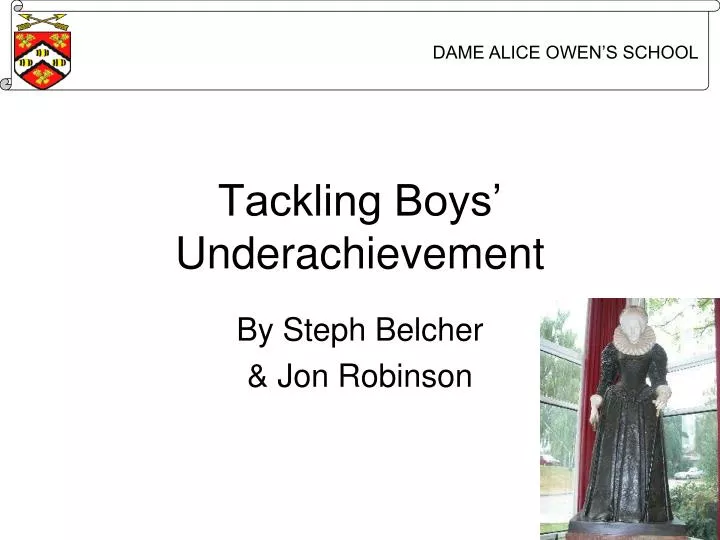 tackling boys underachievement