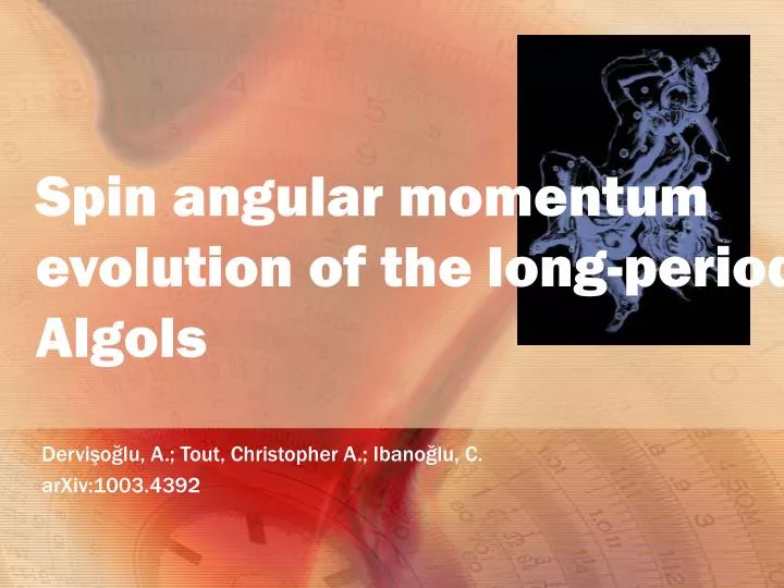 spin angular momentum evolution of the long period algols