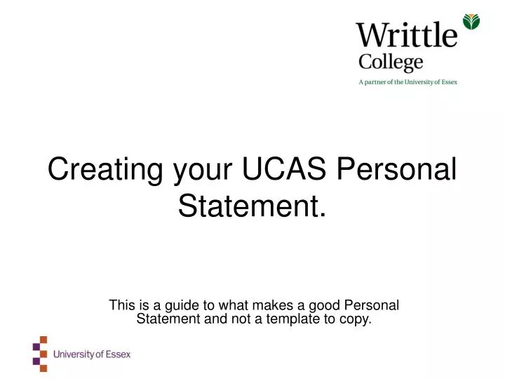 creating your ucas personal statement