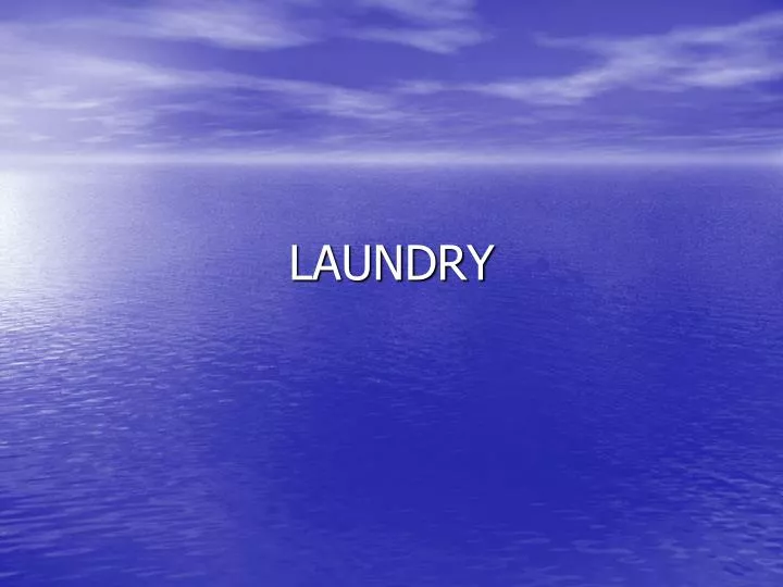 laundry