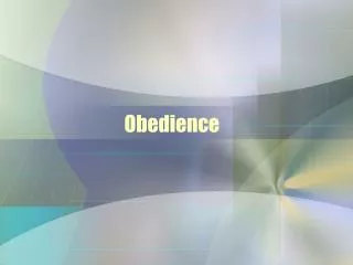 Obedience