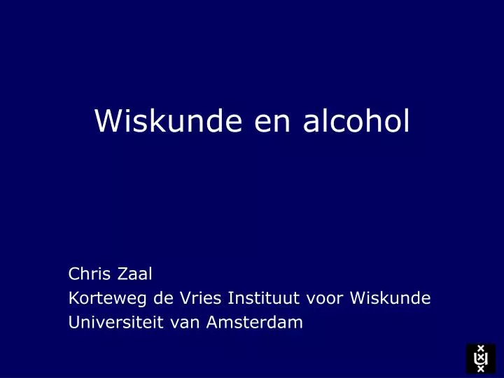 wiskunde en alcohol