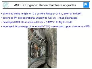 ASDEX Upgrade: Recent hardware upgrades