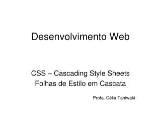 desenvolvimento web