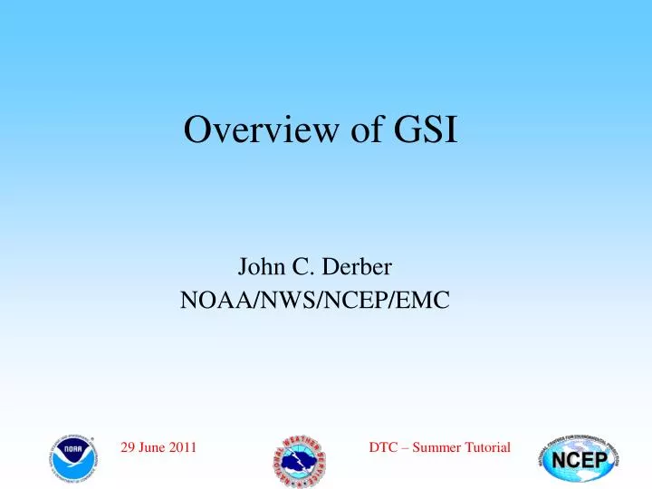 overview of gsi
