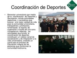 coordinaci n de deportes