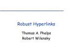 Robust Hyperlinks - slide 1