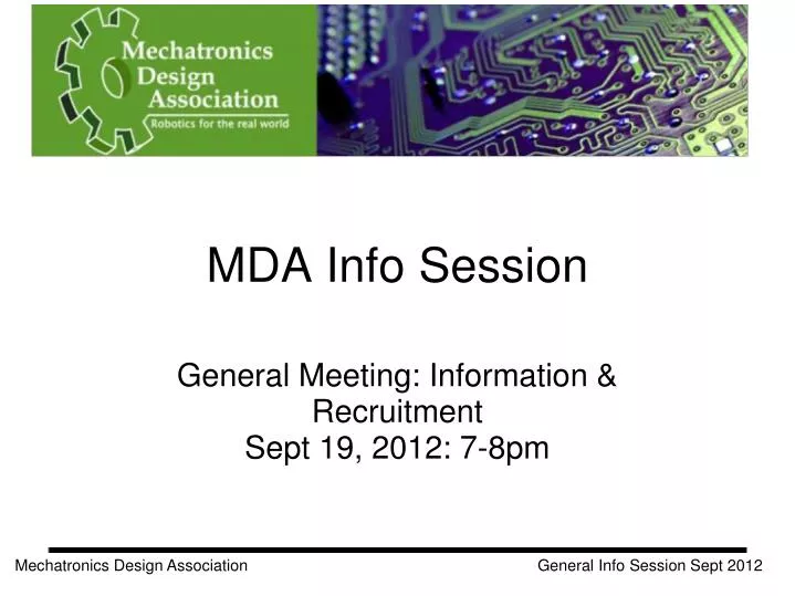 mda info session