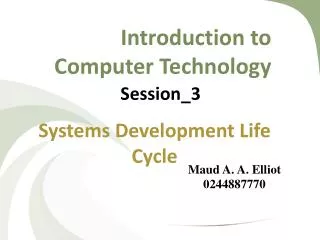 Introduction to Computer Technology
