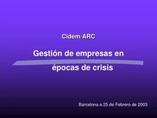 cidem arc