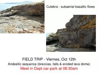 Culebra - subaerial basaltic flows