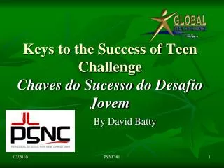 Keys to the Success of Teen Challenge Chaves do Sucesso do Desafio Jovem