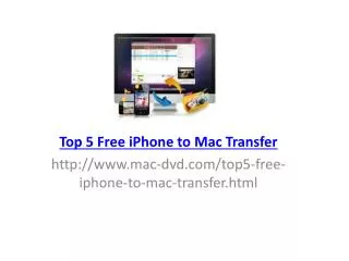 Top 5 Free iPhone to mac Transfer