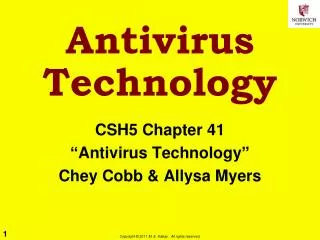 Antivirus Technology