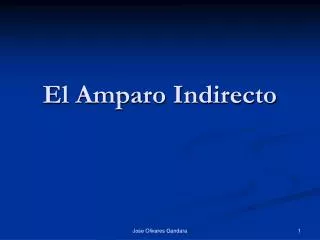 el amparo indirecto
