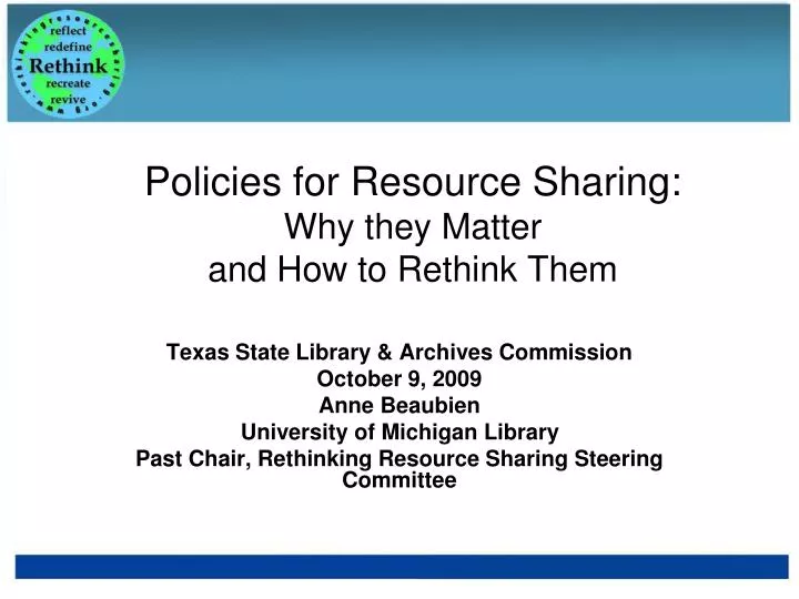 policies for resource sharing why they matter and how to rethink them