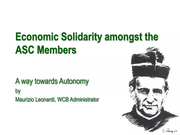 economic solidarity amongst the asc members