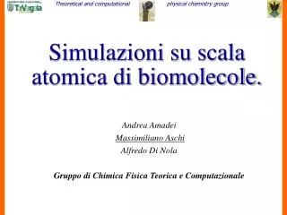 simulazioni su scala atomica di biomolecole