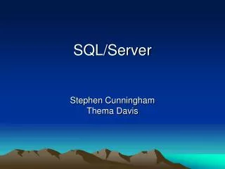 SQL/Server