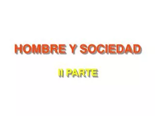 hombre y sociedad